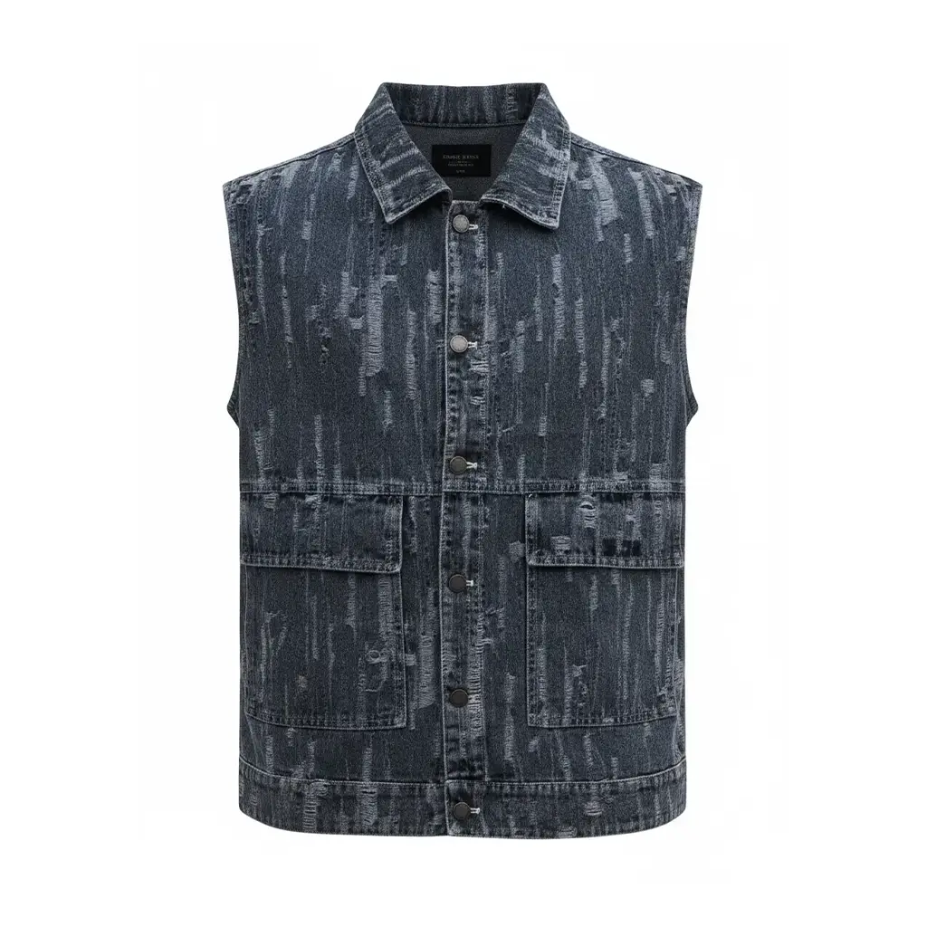 Distressed-Denim-Vest-in-Charcoal-