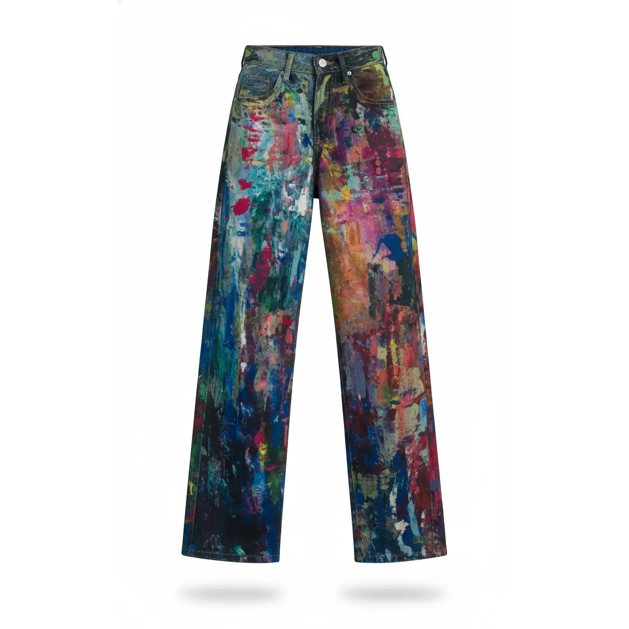 Abstract-Color-Chaos-Jeans Abstract Color Chaos Jeans