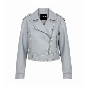 Bikers Jacket in Ice Blue