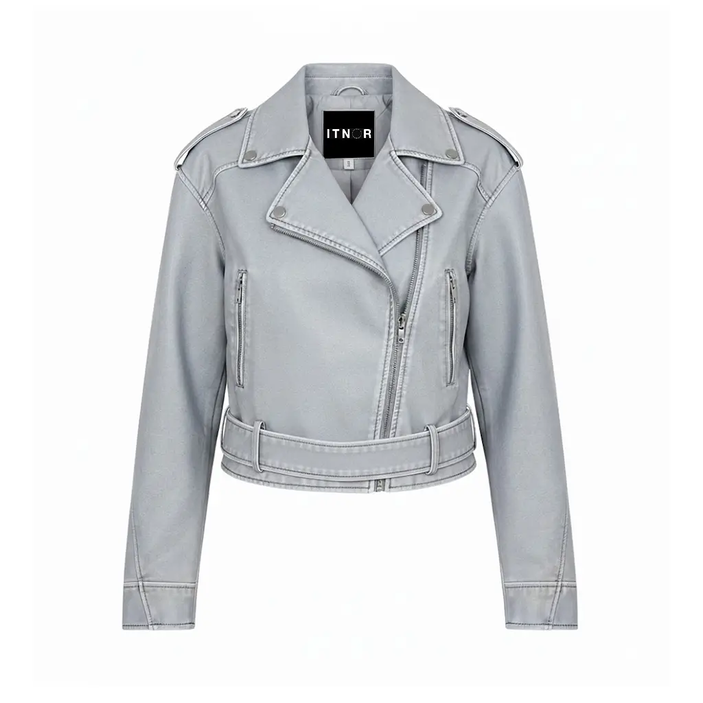 Bikers-Jacket-in-Ice-Blue Bikers Jacket in Ice Blue