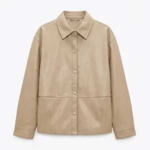 Desert Sand Beige Shacket - SoftBeige