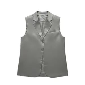 Satin Shirt in grey