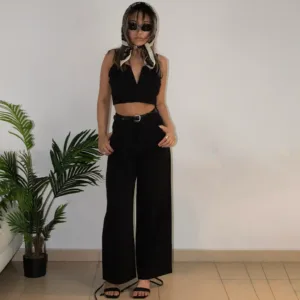Wide leg Trouser